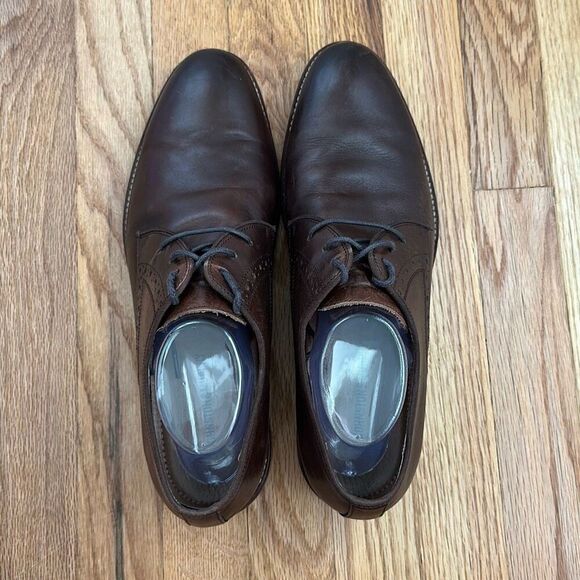 Johnston and Murphy Conard Plain Toe Mahogany 20-2234 Men’s Size 11M - Picture 4 of 13